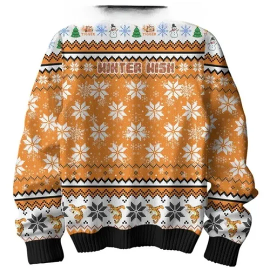 Winnie The Pooh Tigger Winter Wish Personalized Ugly Sweater