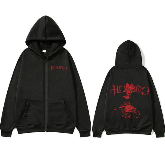 Lil Peep Crybaby Hellboy Zipper Hoodies