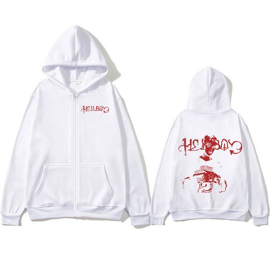 Lil Peep Crybaby Hellboy Zipper Hoodies