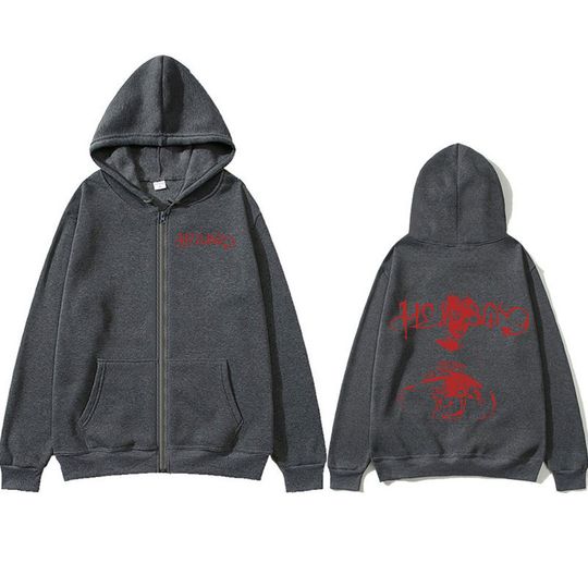 Lil Peep Crybaby Hellboy Zipper Hoodies