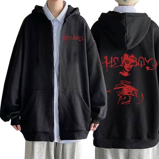 Lil Peep Crybaby Hellboy Zipper Hoodies