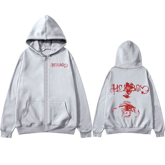 Lil Peep Crybaby Hellboy Zipper Hoodies