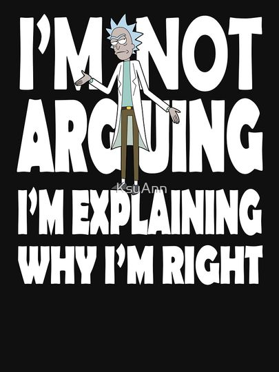 Rick and Rickandmorty I'm Not Arguing Pullover Hoodie