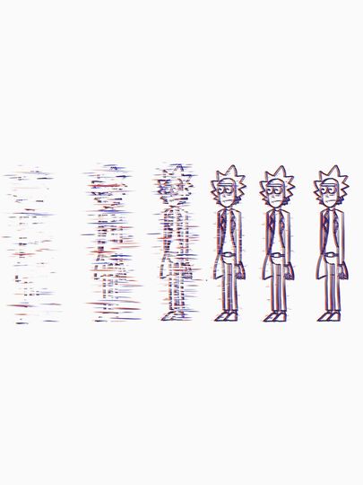 Rick and Rickandmorty Glitch Classic T-Shirt