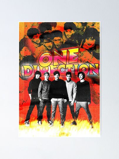 One Direction as a Metal Band Poster