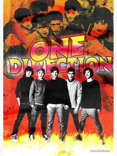One Direction as a Metal Band Poster