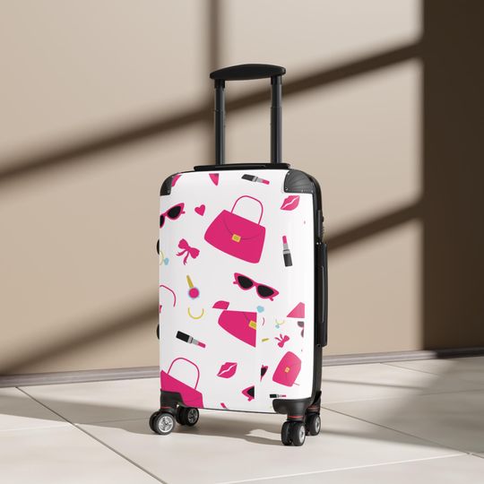 Pink Barbie Girl Suitcase