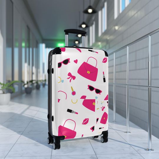 Pink Barbie Girl Suitcase