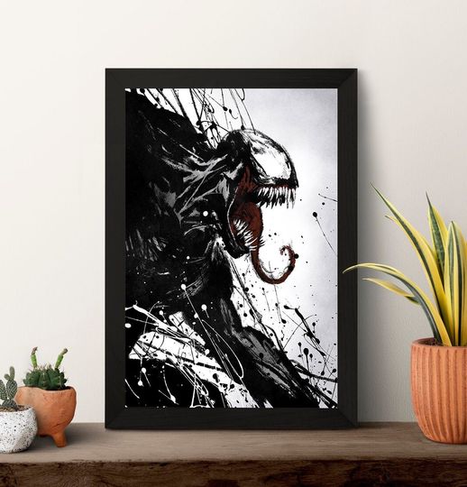 Venom Movie Poster High Quality Print Photo Wall Art Canvas Cloth Multi size for Gift