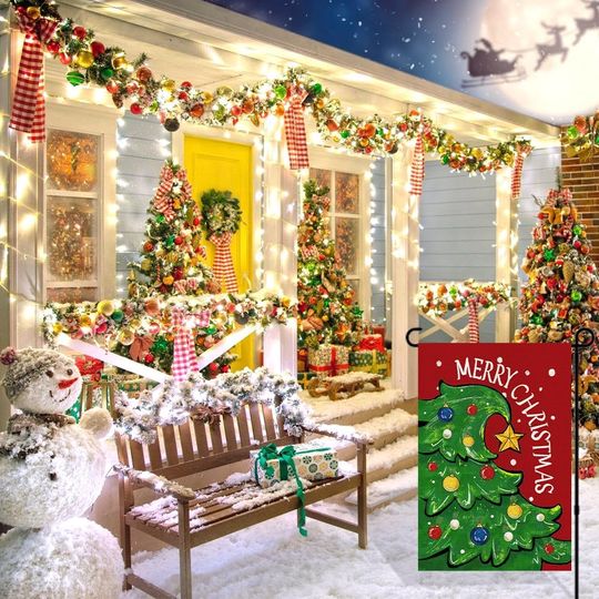 Christmas Garden Flag