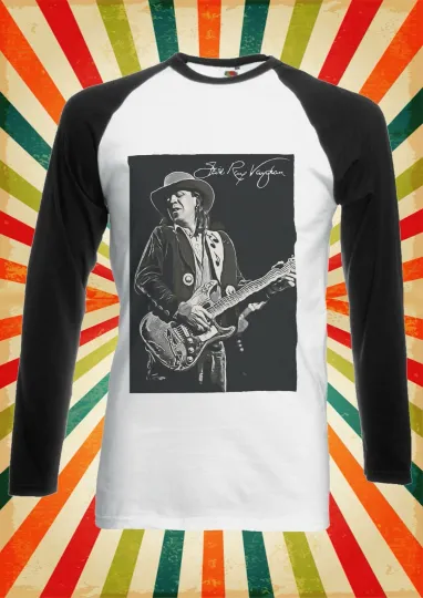 Stevie Ray Vaughan Cool Fun Men Women Long Short Sleeve Baseball Shirt