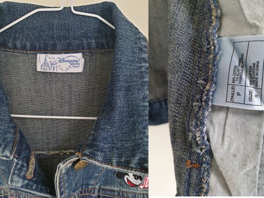 Vintage Mickey Mouse Disney cartoon denim jacket
