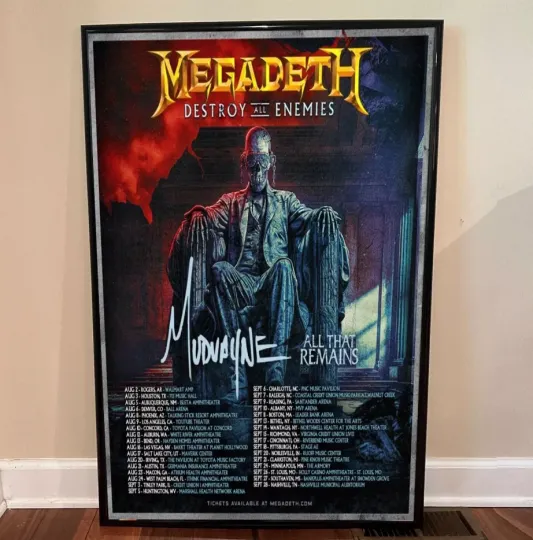 Megadeth - Tour 2024 Poster
