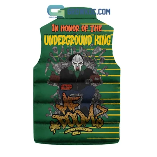 Dooom Underground King Sleeveless Puffer Jacket
