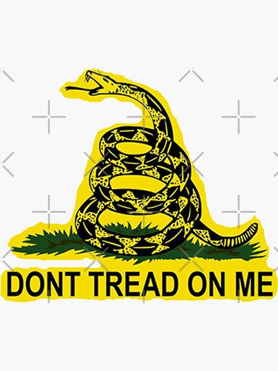 Don't Tread On Me Gadsden Flag American Flag  Sticker