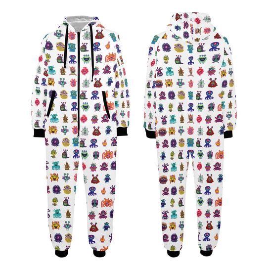 Cute Monsters Onesie for the family, Monsters Jumpsuit, Monsters onesie, Monsters rompers, Halloween onesie, Halloween jumpsuit