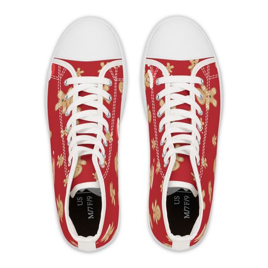 Christmas gingerbread Women's High Top Sneakers