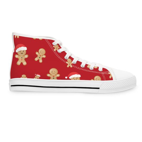 Christmas gingerbread Women's High Top Sneakers