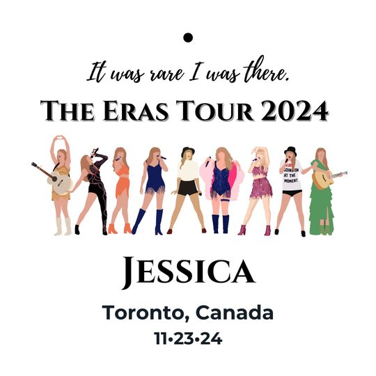 Eras Tour Christmas Ornament | It Was Rare I Was There