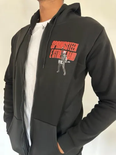 Bruce Springsteen and E Street Rock Band 2024 Tour Zipper Zip-up Hoodie