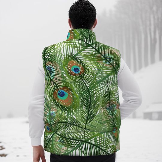Peacock Sleeveless Jacket | Winter Clothing | Gift Ideas