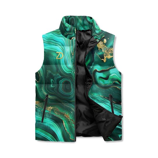 Malachite Unisex Sleeveless Jacket | Winter Clothing | Gift Ideas