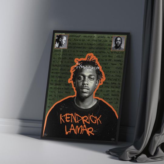 Kendrick Lamar Poster, Rapper Posters | Home Decor | Wall Decor