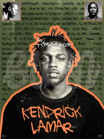 Kendrick Lamar Poster, Rapper Posters | Home Decor | Wall Decor