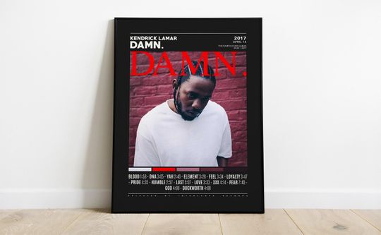 Kendrick Lamar DAMN. Posters | Home Decor | Wall Decor