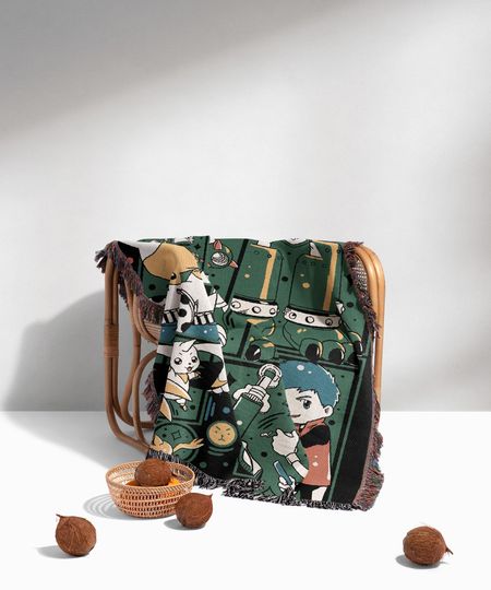 Anime Terriermon Woven Cozy Blanket