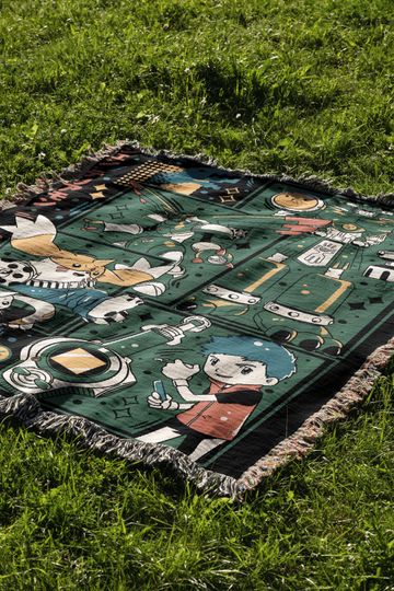 Anime Terriermon Woven Cozy Blanket