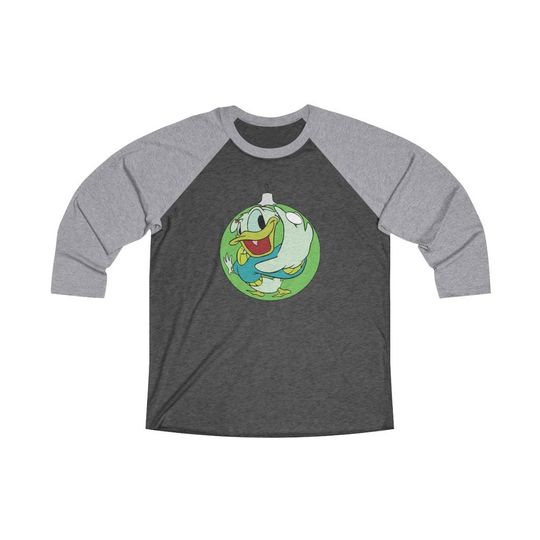 Donald Duck Christmas Unisex 3\4 Sleeve Baseball Tee