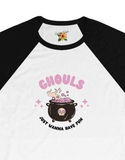 Ghouls 3/4 Sleeve Baseball Tee
