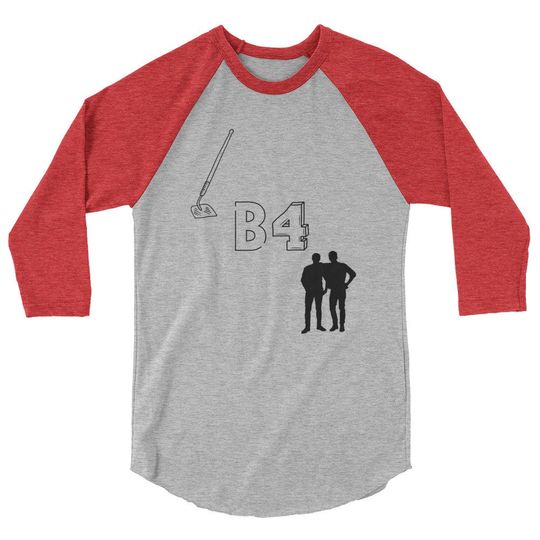 Hoes Before Bros Unisex 3\4 Sleeve Baseball Tee
