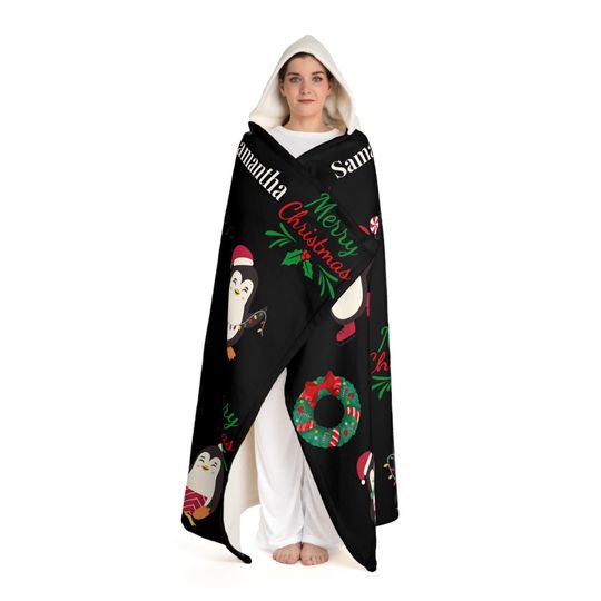 Green Christmas Hooded Blanket | Winter | Christmas Gift