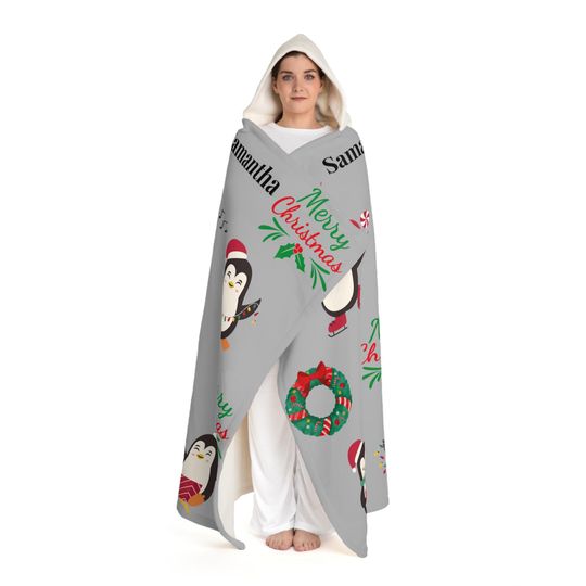 Green Christmas Hooded Blanket | Winter | Christmas Gift