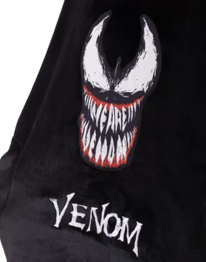 Marvel Black Venom Blanket Hoodie Mens