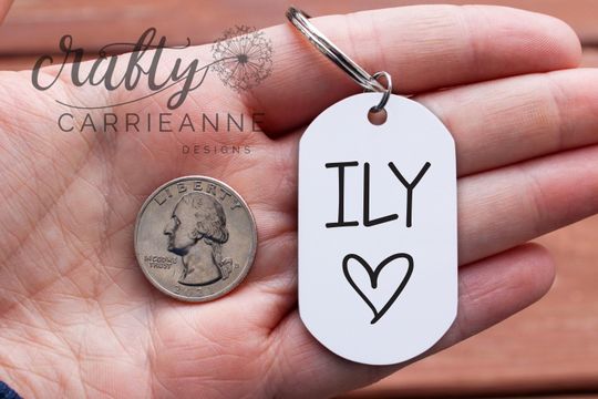 Personalized Text Keychain, Doubled Sided Picture Keychain, 1st Anniversary Boyfriend Gift, Girlfriend Gift Idea