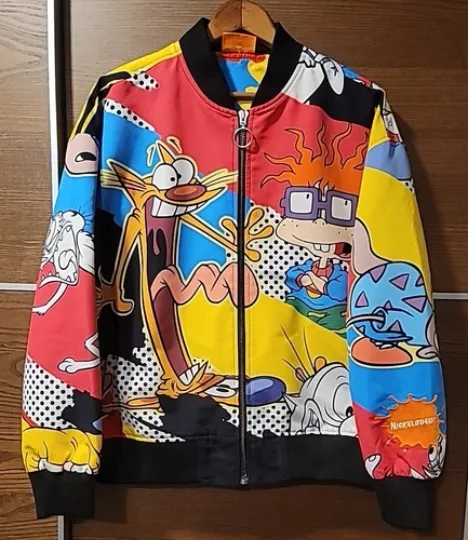 MENS Nick 90s cartoons  BOMBER JACKET