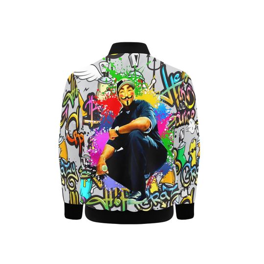 bomber jacket with pockets Gangsta Bear B-Boy Rap Hip Hop Homy