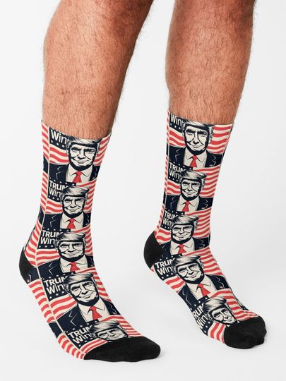 Donald Trump Wins 2024 Socks