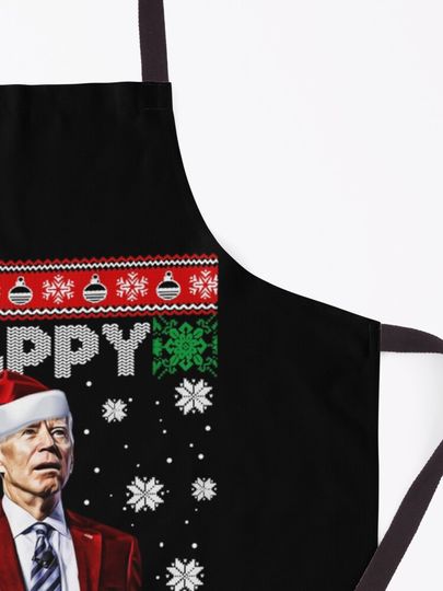 Funny Joe Biden Happy Easter Ugly Christmas Apron