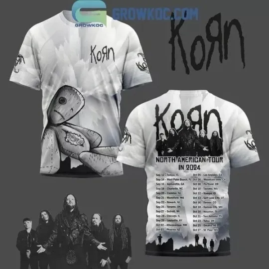Korn North America Tour In 2024 T-Shirt