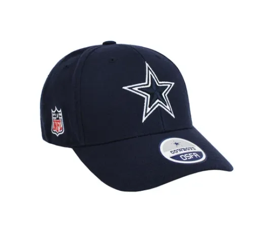 COWBOYS football Dallas Cowboys Basic Wool Logo Navy Blue Strapback Cap Men Women Hat