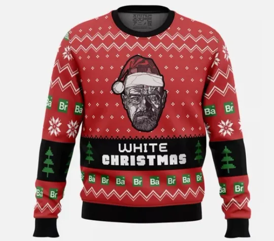 White Christmas Breaking Bad Ugly Christmas Sweater