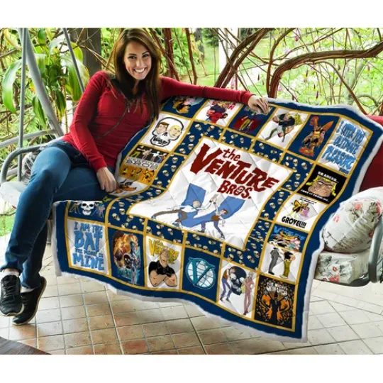 The Venture Bros Quilt, The Venture Bros Cartoon TV Series Quilt Blanket