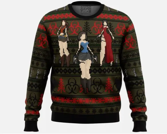 Resident Evil Ugly Christmas Sweater - Gaming Holiday Style