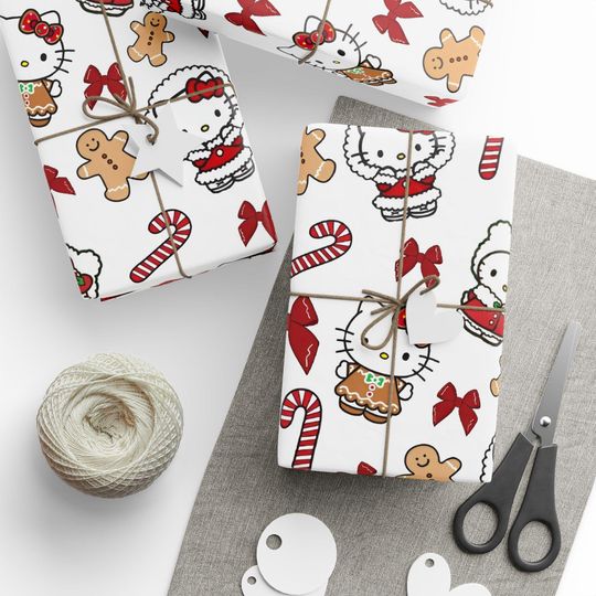 Hello Kitty Christmas Wrapping Papers