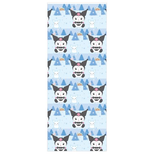 Retro Merry Christmas Kuromi Snow Kitty wrapping paper