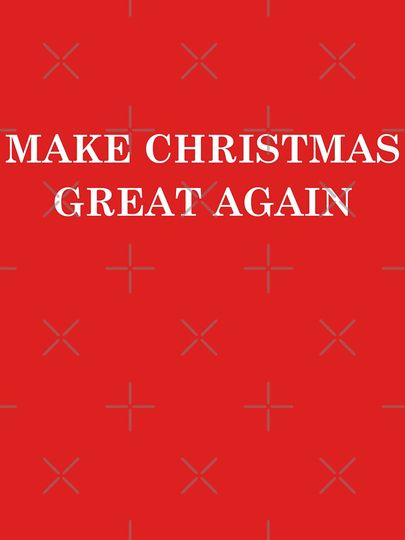 Make Christmas Great Again. Text Based Typography Design Classic T-Shirt